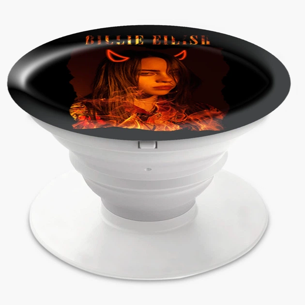 Попсокет (Popsockets) держатель для смартфона Билли Айлыш (Billie Eilish) (8754-1602-WT) Белый - изображение 6