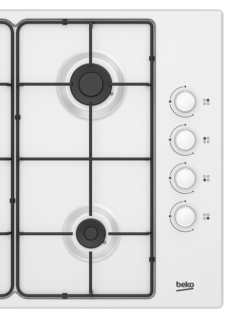 Газова варильна поверхня Beko HIGG 64123 SW (6739349) - зображення 3