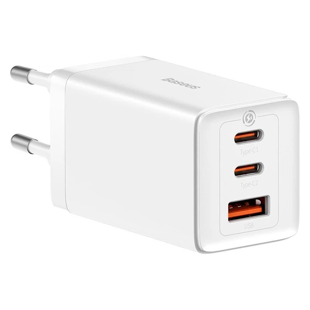 Зарядний пристрій Baseus GaN5 Pro 65W білий (2C+U) PD3.0, QC4.0 (0327) - зображення 5