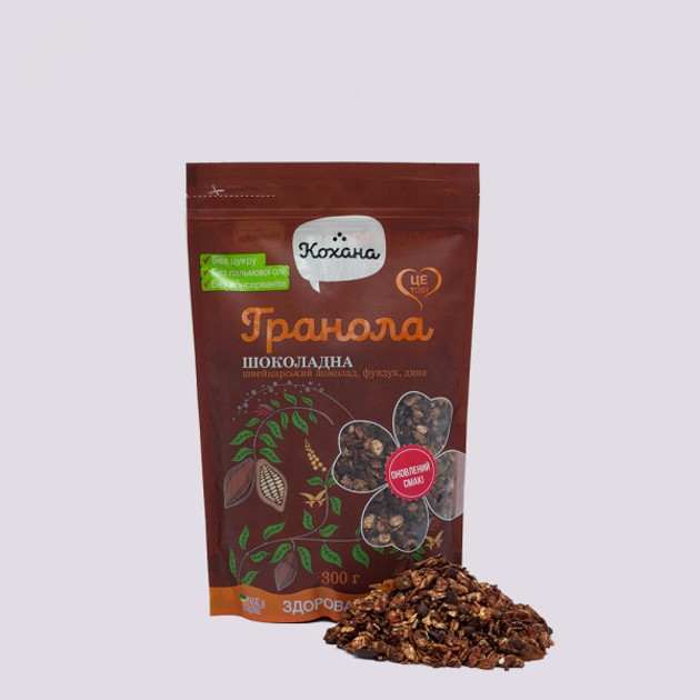 Гранола Кохана "Шоколадная" без сахара 300г - изображение 1
