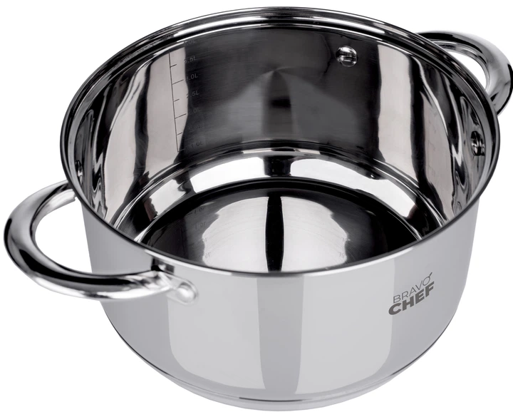 Кастрюля Bravo Chef 22 см (4.35 л) з кришкою (6720870) - зображення 2