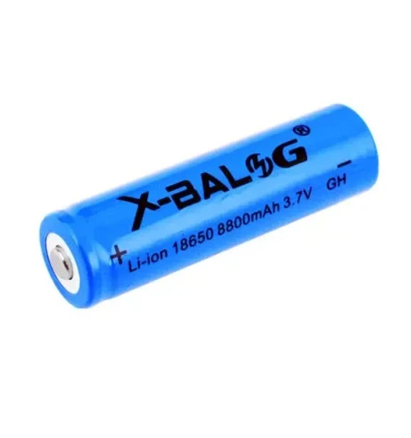 Аккумулятор Li-ion X-Balog 8800 18650 (~800mAh) Синий - Фото 1 Аккумулятор Li-ion X-Balog 8800 18650 (~800mAh) Синий - изображение 1