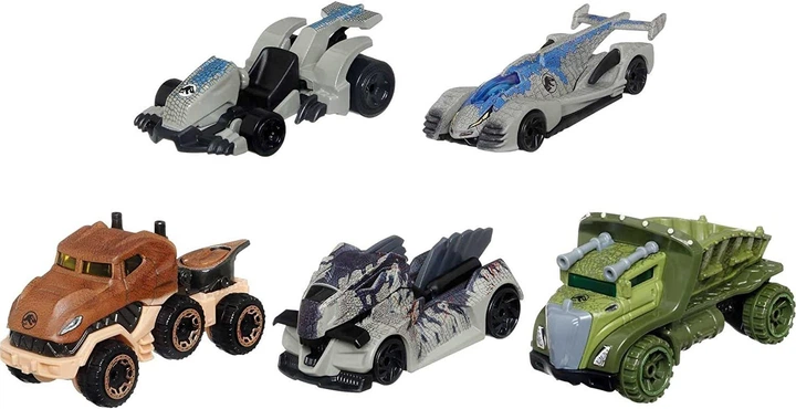 Колекційний набір машинок Hot Wheels Jurassic World Dominion Character Юрський період (GYJ92) - зображення 3