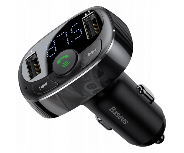 Автомобільний зарядний пристрій Baseus CCTM-01 з FM-модулятором BLUETOOTH MP3 - изображение 6