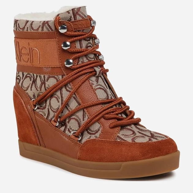 Trzewiki damskie wysokie Calvin Klein Fiorenza B4E00189-003 40 Brązowe (889680332706) - obraz 2