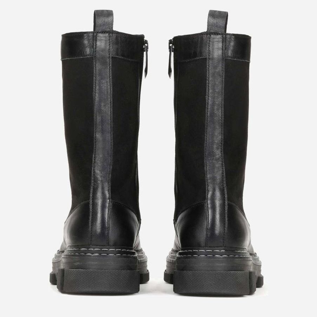 Glany damskie skórzane wysokie Kazar 58459-27-00 37 24 cm Czarne (5903387585717) - obraz 4