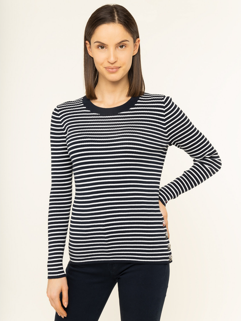 Джемпер жіночий Tommy Hilfiger Joelle C-Nk Swtr WW0WW27018 XS Темно-синій (8719861240075) - зображення 1