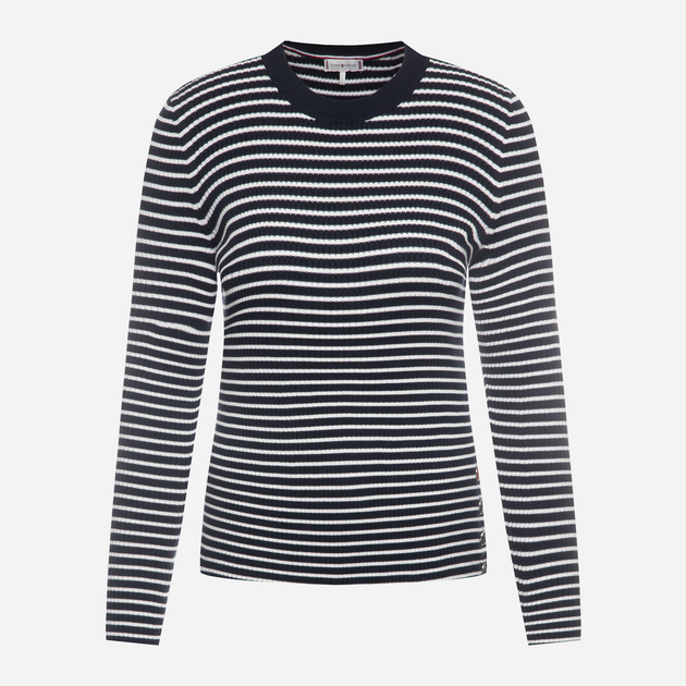 Джемпер жіночий Tommy Hilfiger Joelle C-Nk Swtr WW0WW27018 XS Темно-синій (8719861240075) - зображення 8