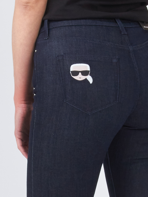 Jeansy slim fit damskie Karl Lagerfeld KLWP000101128W1-001 26 Czarne (9000004421833) - obraz 3