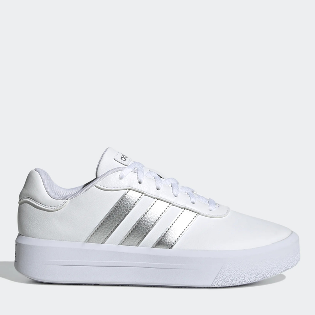 Жіночі кеди низькі adidas Originals Court Platform GV8996 39.5 (6UK) 24.5 см Cloud White/Silver Metallic/Cloud White (5904248842710) - зображення 1