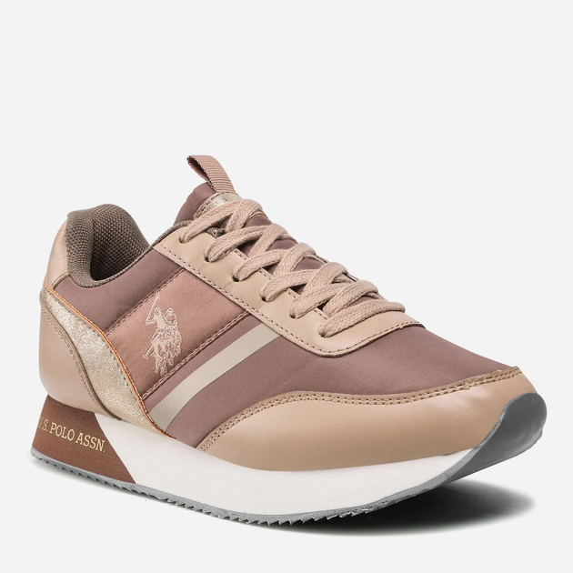 Жіночі кросівки U.S. Polo Assn Sneaker NOBIW002WBNY4 37 Бежеві (8055197313923) - зображення 2