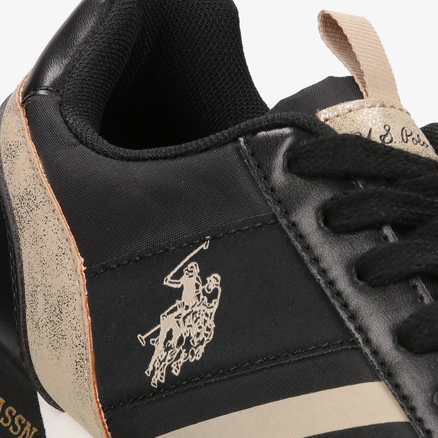 Жіночі кросівки U.S. Polo Assn Sneaker NOBIW002WBNY4 38 Чорні (8055197314012) - зображення 4