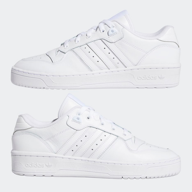 Жіночі кеди низькі adidas Originals Rivalry Low EF8729 37 (5.5UK) 24 см White/White/Core Чорні (4060512770279) - зображення 5
