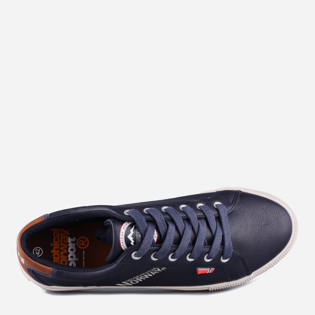 Чоловічі кеди низькі Geographical Norway GNM21101-12 44 Navy (8445377016674) - зображення 4