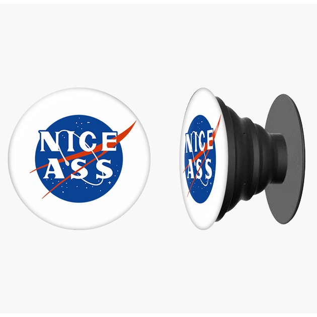 Попсокет (Popsockets) держатель для смартфона Насса (NASA) (8754-2017-BK) Черный - изображение 4