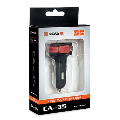 Зарядний пристрій REAL-EL CA-35 black (EL123160012) - зображення 7