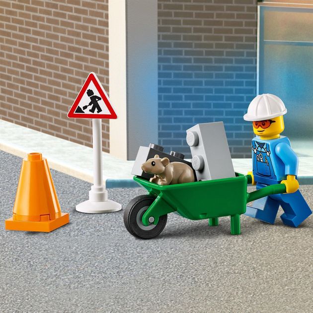 Конструктор LEGO City Great Vehicles Пікап для дорожніх робіт 58 деталей (60284) - зображення 6