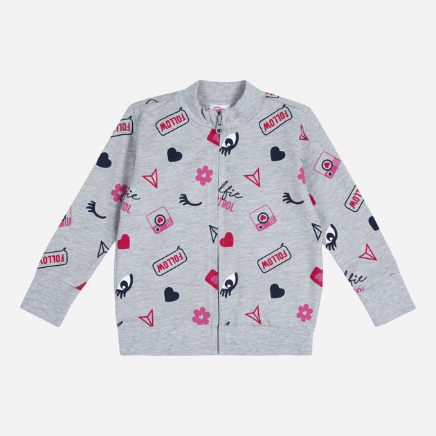 Кофта Chicco 090.09356-096 86 см Grey Printed (8054707655768) - зображення 1
