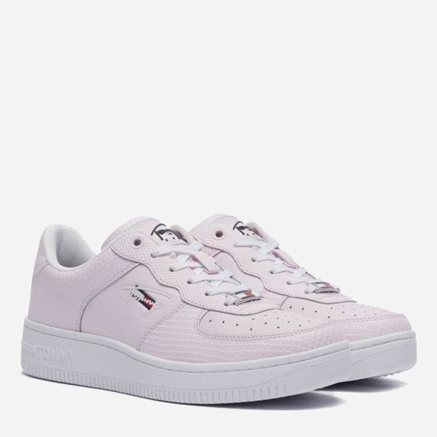 Tenisówki damskie z eko skóry na platformie do kostki Tommy Jeans EN0EN01427-TOG 40 Różowe (8720114364097) - obraz 4