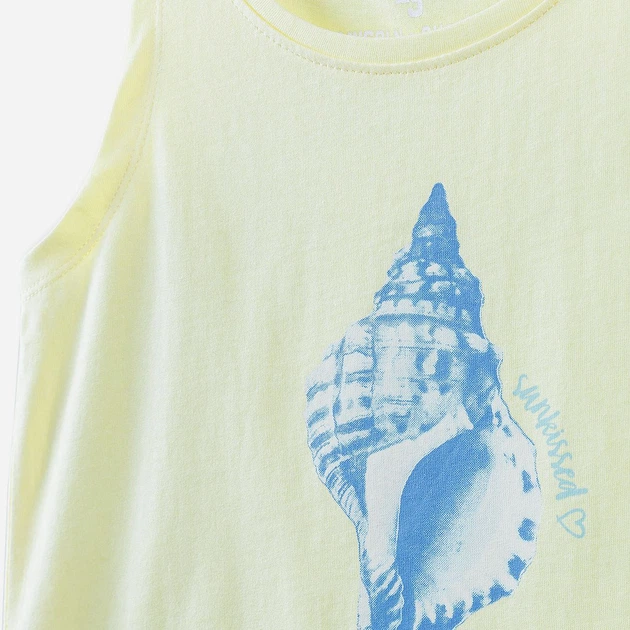 Koszulka na ramiączkach młodzieżowa dziewczęca 5.10.15 Mix And Match 4I4026 146 cm Żółta (5902361968492) - obraz 3