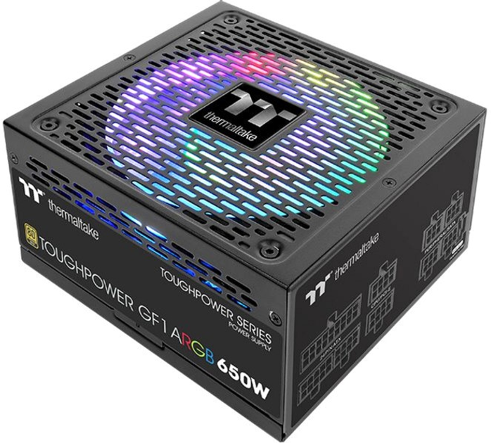 Блок питания Thermaltake Toughpower GF1 ARGB 650W Gold (PS-TPD-0650F3FAGE-1) - изображение 1
