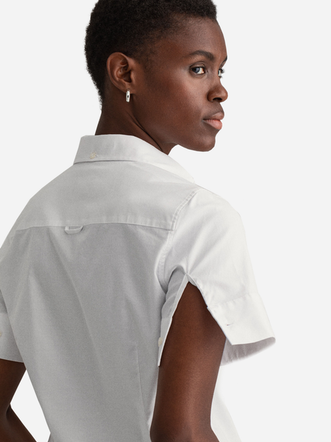 Сорочка GANT Stretchord Solid Ss Shirt 4320114 42 White (7325705719518) - зображення 3