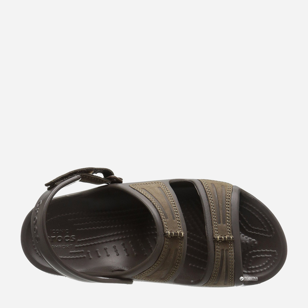 Sandały Crocs Yukon Mesa Sandal M 203968-22Z-M8 41-42 25,5 cm Espresso/khaki (887350854428) - obraz 5