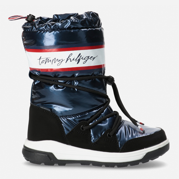 Śniegowce dziewczęce Tommy Hilfiger T3A6-32436-1485800- 27 Niebieskie (8052578027578) - obraz 1