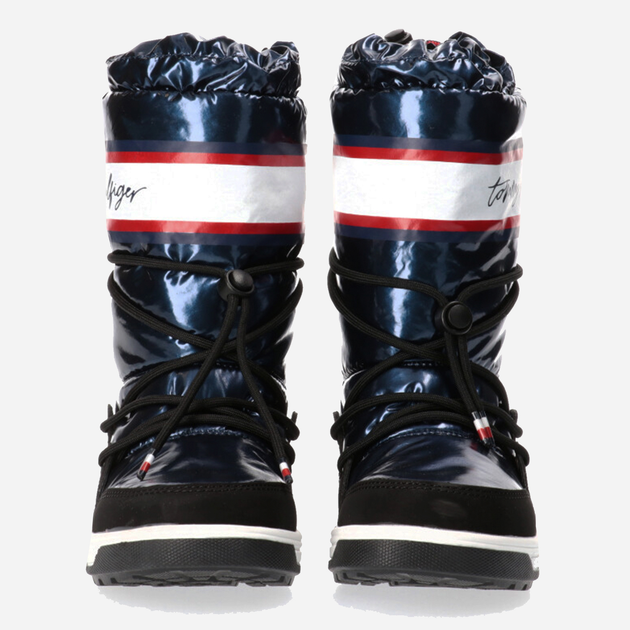 Дитячі чоботи-дутики для дівчинки Tommy Hilfiger T3A6-32436-1485800- 25 Сині (8052578027554) - зображення 4