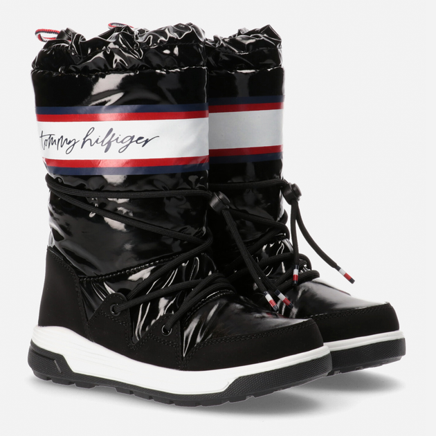 Śniegowce dziewczęce Tommy Hilfiger T3A6-32436-1485999- 35 Czarne (8052578028056) - obraz 2