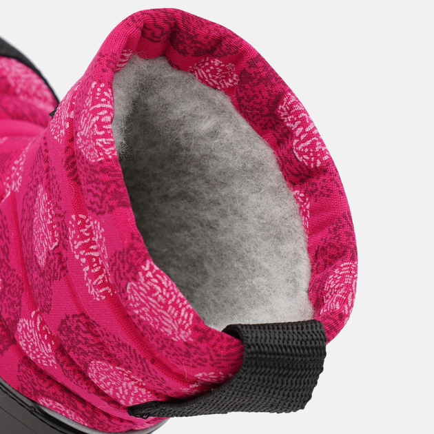 Дитячі зимові чоботи-дутики для дівчинки Kuoma Putkivarsi wool 1303-3753 22 14.1 см Темно-червоні з бордовим і рожевим (6410901445222) - зображення 6