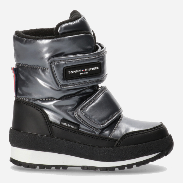 Śniegowce dziewczęce Tommy Hilfiger T3A5-32434-1485918- 24 Ciemno srebrne (8052578025345) - obraz 1