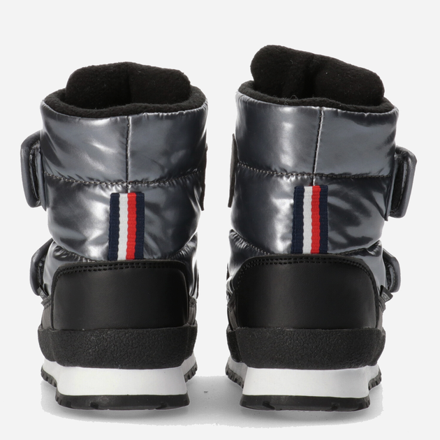 Śniegowce dziewczęce Tommy Hilfiger T3A5-32434-1485918- 26 Ciemno srebrne (8052578025369) - obraz 5