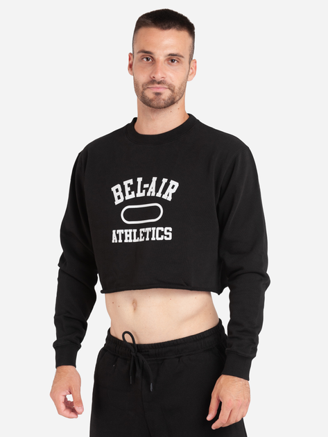 Bluza bez kaptura męska Bel-Air Athletics 29BELM901206751-99 XL Czarna (8059304306525) - obraz 1