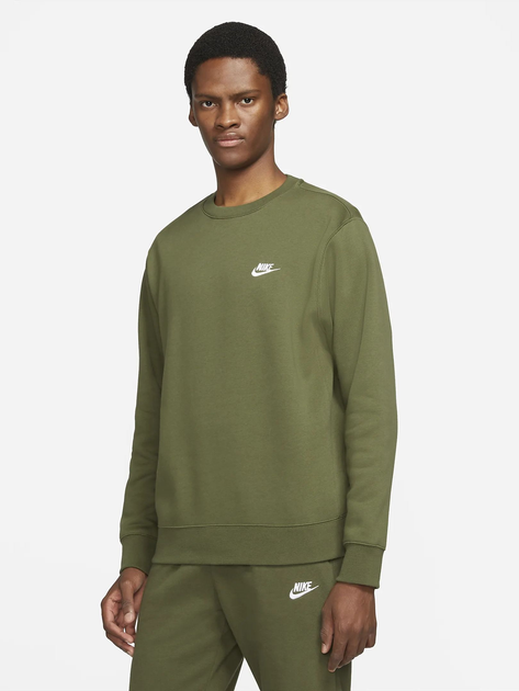 Світшот чоловічий Nike Club crew Sweat BV2662-327 3XL Зелений (195238899882) - зображення 1