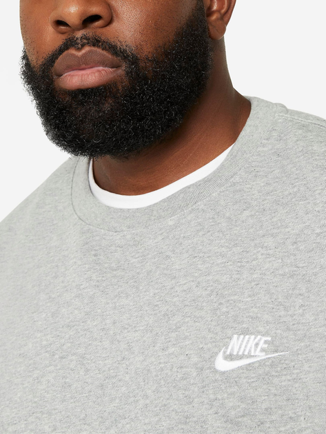 Світшот чоловічий Nike M Nsw Club Crw Bb BV2662-063 M Сірий (193146344609) - зображення 8