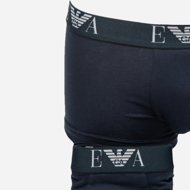 Figi-szorty Emporio Armani CC715-111210 L 2 szt Granatowe (8058984889717) - obraz 4