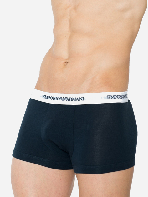 Figi-szorty Emporio Armani CC717-111210 L 2 szt Szary/Granatowy (8033921434519) - obraz 8
