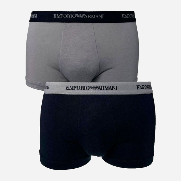 Szorty Emporio Armani CC717-111210 M 2 szt Szary/Granatowy (8033921434526) - obraz 1