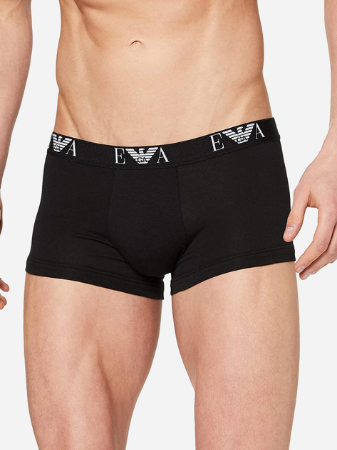 Труси-шорти Emporio Armani CC722-111613 XL 2 шт. Чорні (8053320294446) - зображення 2
