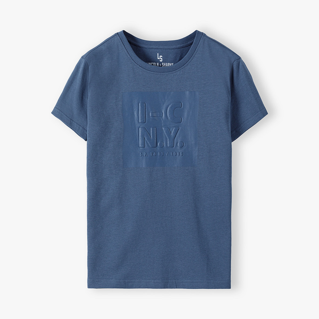 Підліткова футболка для хлопчика 5.10.15 2I4114 146 см Синя (5901463210966) - зображення 1