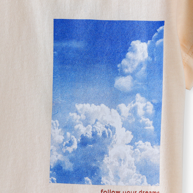 T-shirt młodzieżowy dziewczęcy 5.10.15 4I4110 152 cm Beżowy (5901463221320) - obraz 3