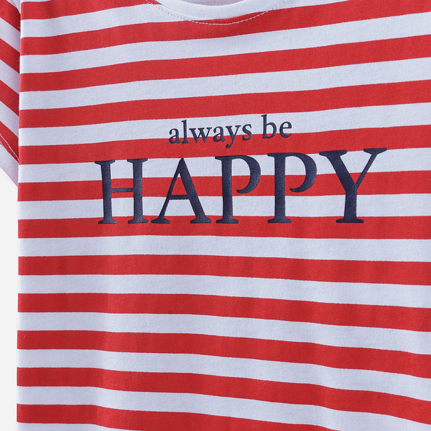 T-shirt dziecięcy dla dziewczynki 5.10.15 Mix And Match 3I4033 122 cm Biały/Czerwony (5902361962285) - obraz 3