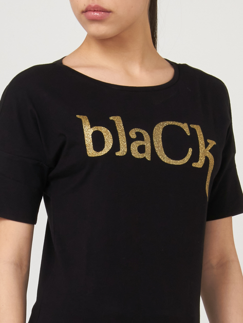 T-shirt damski GAS 547044184257-0200 M Czarny (8056775443209) - obraz 3