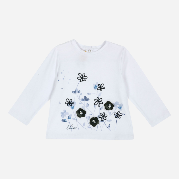 T-shirt z długim rękawem Chicco 090.06966-033 92 cm Biały (8054707676190) - obraz 1