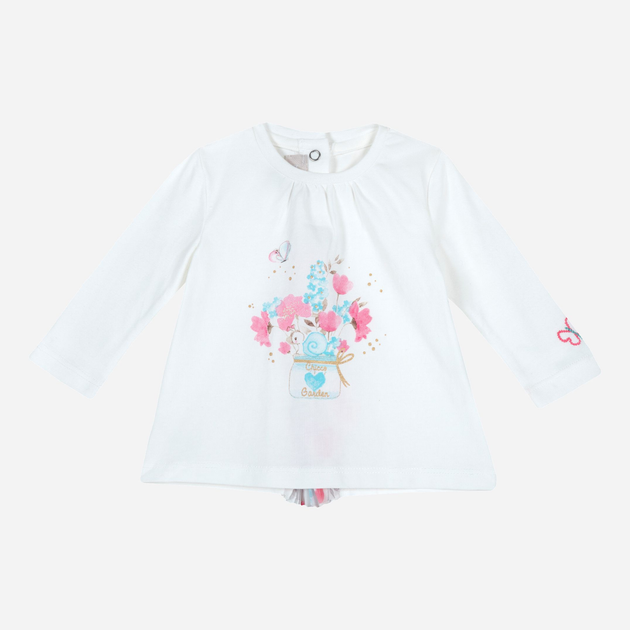 T-shirt z długim rękawem Chicco 090.06970-030 74 cm Naturalny (8054707602526) - obraz 1