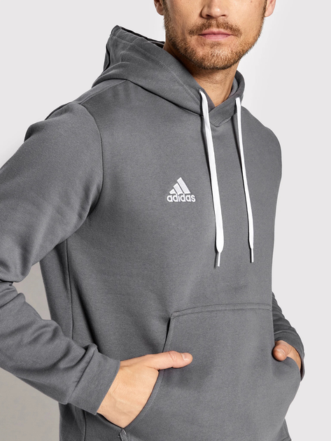 Bluza męska z kapturem kangurka Adidas Entrada 22 Hoody HB0578 M Szara (4065418937757) - obraz 5