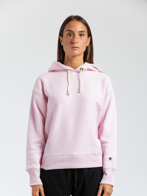 Bluza damska z kapturem elegancka Champion 112724-PS104 XS Różowa (8056426960918) - obraz 1