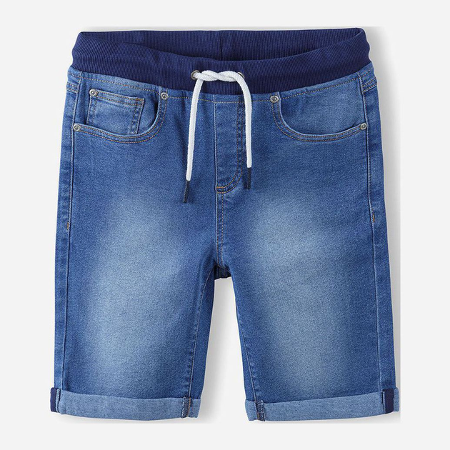 Krótkie spodenki młodzieżowe chłopięce jeansowe 5.10.15 Futu Aqua 2N4027 152 cm Niebieskie (5902361970105) - obraz 1
