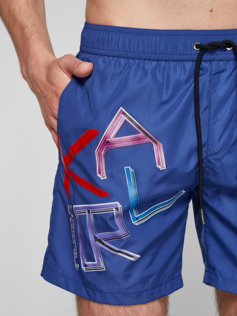 Szorty plażowe Karl Lagerfeld KL21MBM04 XL Granatowe (8052283337306) - obraz 2